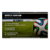 Fußballtrainer | Beruflicher Lehrer Magnetische Visitenkarte (Vorderseite)