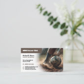 Fußballtrainer | Beruflicher Lehrer Visitenkarte (Stehend Vorderseite)