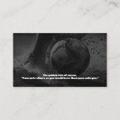 Fußballtrainer | Beruflicher Lehrer Visitenkarte (Rückseite)