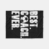 Fußballtrainer - Bester Trainer Aller Zeiten Fußba Fleecedecke (Vorderseite (Horizontal))