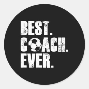 Fußballtrainer - Bester Trainer Aller Zeiten Fußba Runder Aufkleber
