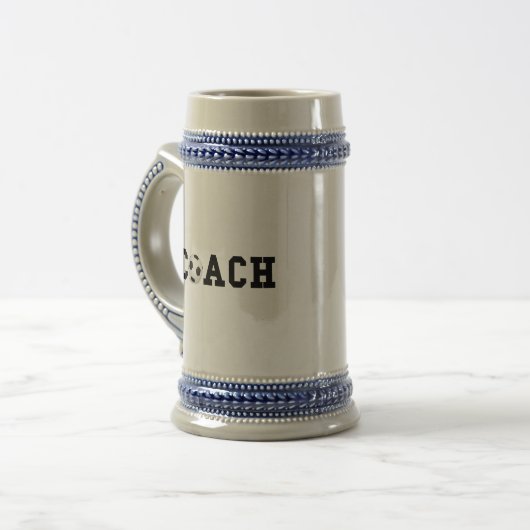Fußballtrainer Bierglas (Vorderseite Links)