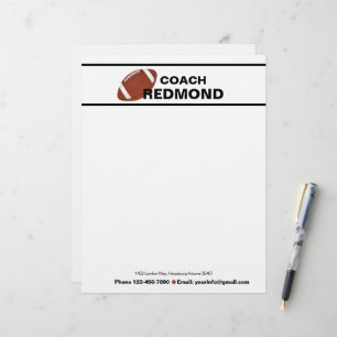 Fußballtrainer Briefbogen