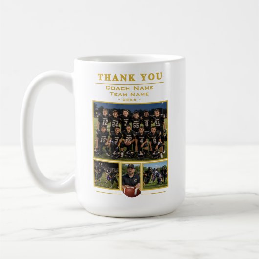 Fußballtrainer Collage Team 4 Foto Kaffeetasse (Links)