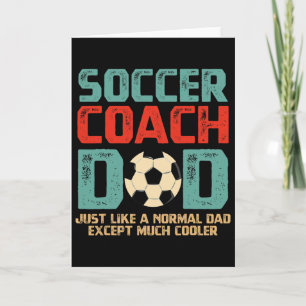 Fußballtrainer Dad Karte