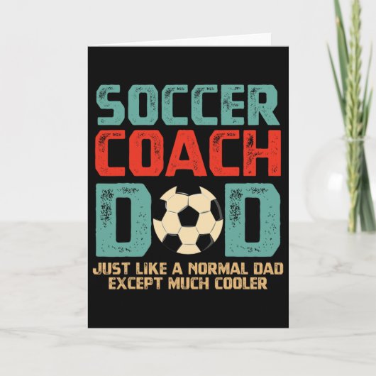 Fußballtrainer Dad Karte (Vorderseite)