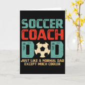 Fußballtrainer Dad Karte (Gelbe Blume)