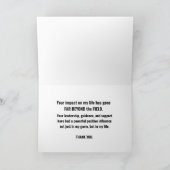 Fußballtrainer Danke, du hast mich besser gemacht Karte (Innenseite)