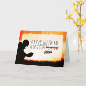 Fußballtrainer Danke, du hast mich besser gemacht Karte (Gelbe Blume)