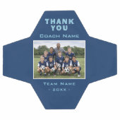Fußballtrainer Danke Teamfoto Fußball (Flach)