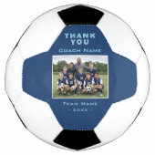 Fußballtrainer Danke Teamfoto Fußball (Vorderseite)