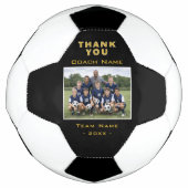 Fußballtrainer Danke Teamfoto Fußball (Vorderseite)