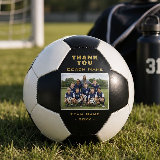 Fußballtrainer Danke Teamfoto Fußball