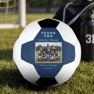 Fußballtrainer Danke Teamfoto Fußball