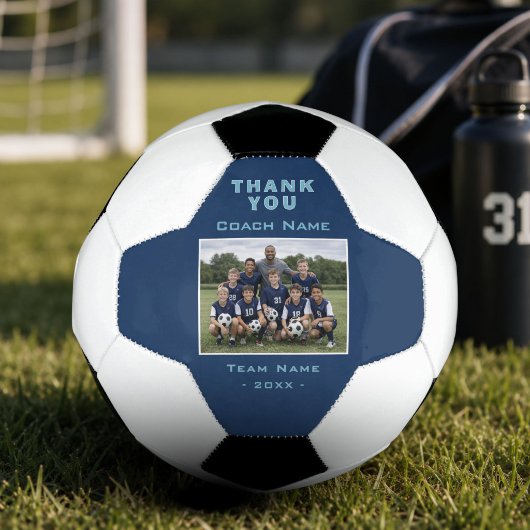 Fußballtrainer Danke Teamfoto Fußball