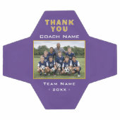 Fußballtrainer Danke Teamfoto Fußball (Flach)