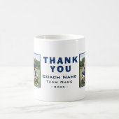 Fußballtrainer Danke Teamfoto Kaffeetasse (Mittel)