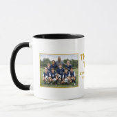 Fußballtrainer Danke Teamfoto Tasse (Links)