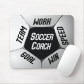 Fußballtrainer dankt großem Ball Mousepad (Mit Mouse)