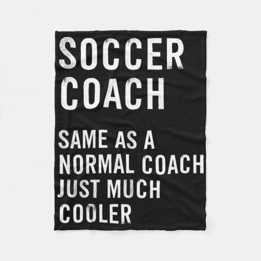 Fußballtrainer Definition Lustig Fleecedecke (Vorderseite)