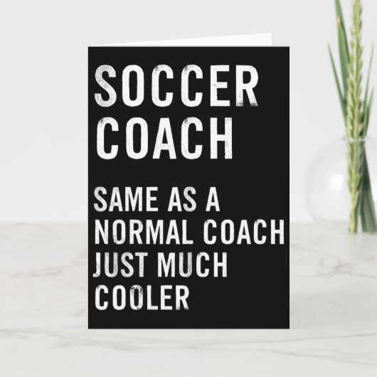 Fußballtrainer Definition lustig Karte (Vorderseite)