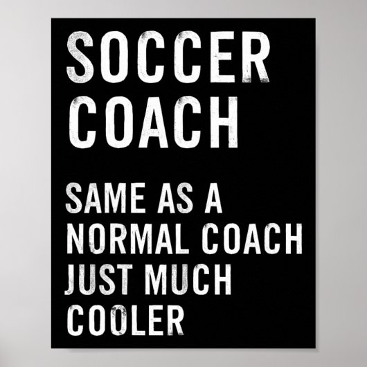 Fußballtrainer Definition lustig Poster (Vorne)