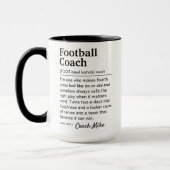 Fußballtrainer-Definitions-Personalisierte Wertsch Tasse (Links)