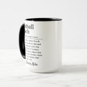 Fußballtrainer-Definitions-Personalisierte Wertsch Tasse (Vorderseite Links)
