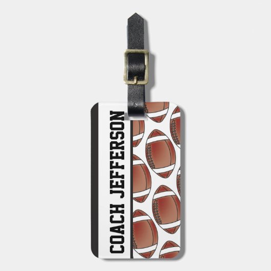 Fußballtrainer | DIY Text Gepäckanhänger (Vorderseite vertikal)