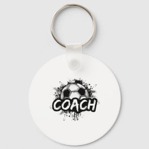 Fußballtrainer für Männer Frauen Fußball T-Shirt  Schlüsselanhänger