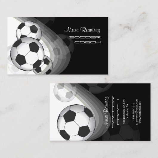 Fußballtrainer/Fußballmütter, die Karten anrufen (Vorne/Hinten)