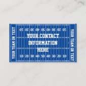 Fußballtrainer Gridiron Visitenkarte (Rückseite)