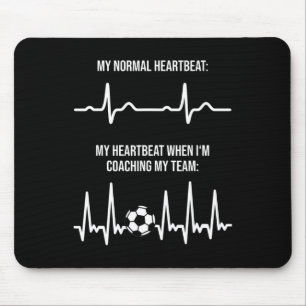 Fußballtrainer Herzschlag Trainer Gart Bewertung F Mousepad