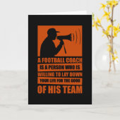 Fußballtrainer Karte (Gelbe Blume)