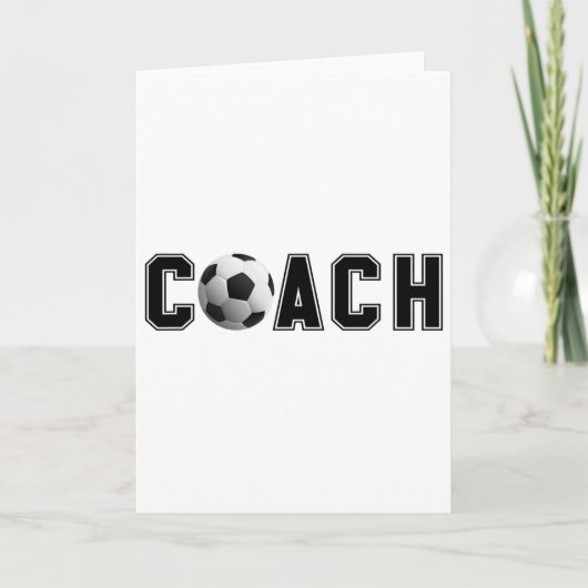 Fußballtrainer karte (Vorderseite)