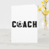 Fußballtrainer karte (Gelbe Blume)