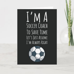 Fußballtrainer Karten Sport Typografie Wertschätzu