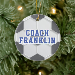 Fußballtrainer Keramik Ornament