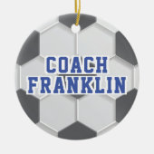 Fußballtrainer Keramik Ornament (Vorne)