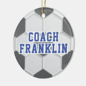 Fußballtrainer Keramik Ornament (Links)