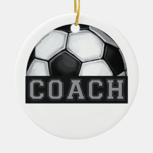 Fußballtrainer Keramikornament