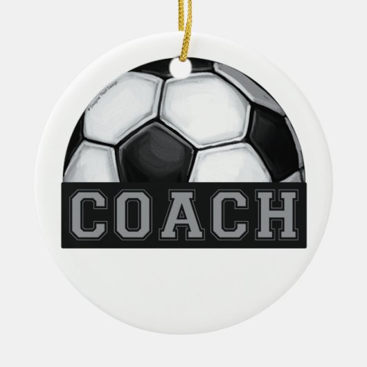 Fußballtrainer Keramikornament (Vorne)
