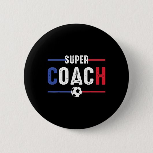 Fußballtrainer Liebhaber Lustig Button (Vorderseite)