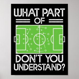 Fußballtrainer Lustig Welchen Teil Von Fußball Ver Poster