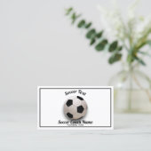 Fußballtrainer Manager Visitenkarte (Stehend Vorderseite)