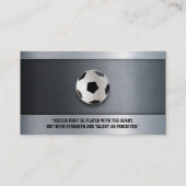 Fußballtrainer | Moderne Sportgeschenke Visitenkarte (Rückseite)