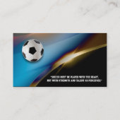 Fußballtrainer | Moderne Sportgeschenke Visitenkarte (Rückseite)