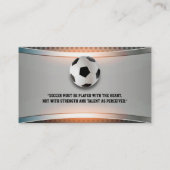 Fußballtrainer | Moderne Sportgeschenke Visitenkarte (Rückseite)
