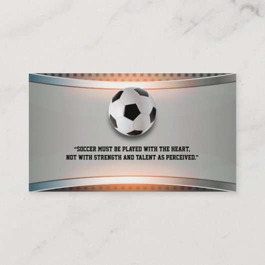 Fußballtrainer | Moderne Sportgeschenke Visitenkarte (Rückseite)