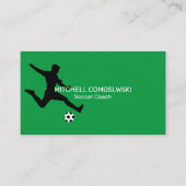 Fußballtrainer Moderne Visitenkarte (Vorderseite)